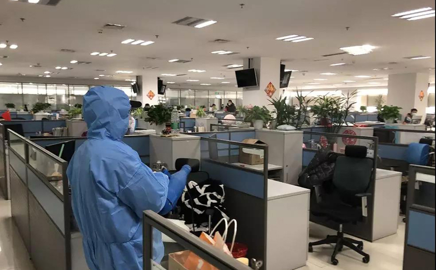 防止潜伏期感染，办公室消毒馨立方三位一体消毒方案